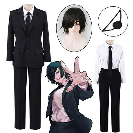 Chainsaw Man Part Himeno Anime Cosplay Costumes Wig