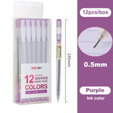Deli Colored Gel Pen Ballpoint Pen Waterproof