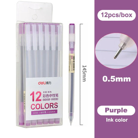 Deli Colored Gel Pen Ballpoint Pen Waterproof