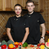 Unisex Chef Jacket Short/Long Sleeve Men Women Crossover