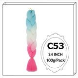 Synthetic Long Jumbo Ombre Braiding Hair For Women