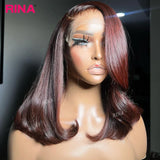 Density X Reddish Brown Short Bob Lace Front