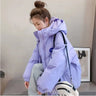 New Winter Down Cotton Jacket Women Solid Thick