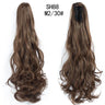 Synthetic Long Wavy Claw Clip On Ponytail Drawstring