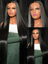 Density 13X6 Hd Lace Frontal Wig Bone Straight