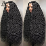 Density Brazilian Curly 13X6 Hd Lace Front Human