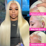 Density Blonde Straight 13X6 Hd Lace Frontal Wig