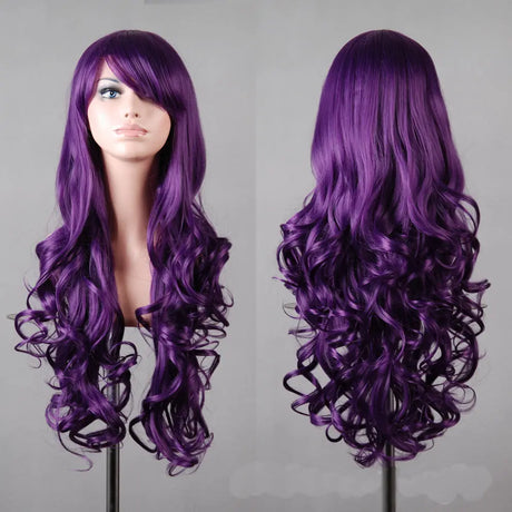 Lady Long Curly Wigs Fashion Cosplay Costume Hair