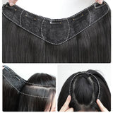 As-Part Synthetic Clip In Hair Extension Long Thick
