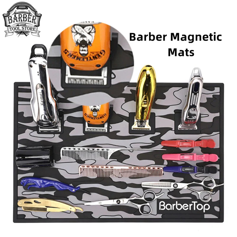 Barber Tools Magnetic Mats Anti-Slip Flexible Rubber Scissors