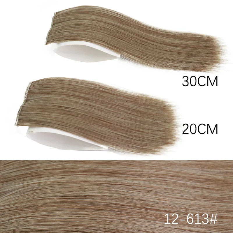 Azqueen Synthetic Cm/Cm Invisible Straight Pads Clip In