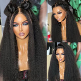 Lace Front Wigs Kinky Straight Human Hair Wig