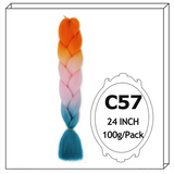 Synthetic Long Jumbo Ombre Braiding Hair For Women