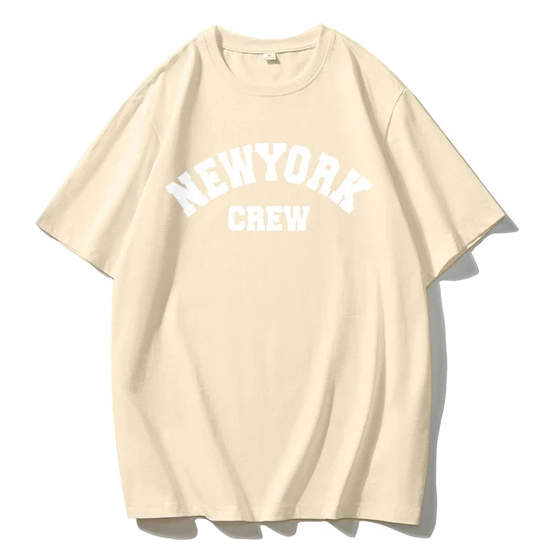 Blessyuki Summer Cotton T-Shirts Women Soft O-Neck Letter