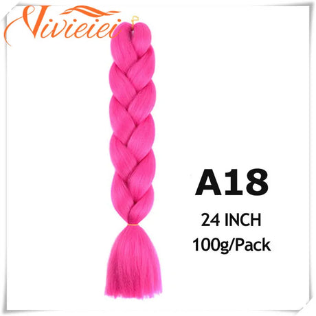 Pink Ombre Jumbo Braids Hair Extensions