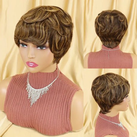 Straight Human Hair Wigs Short Bob Wig With