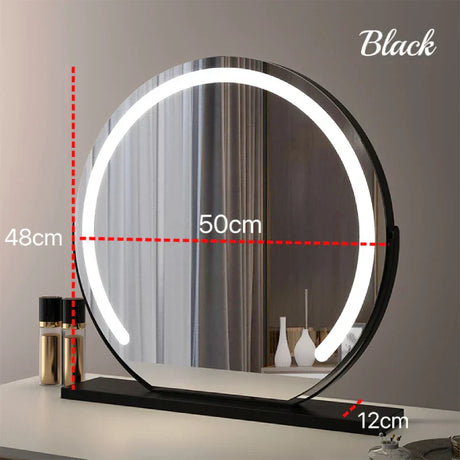 LED Round Vanity Mirror with 10X Magnification