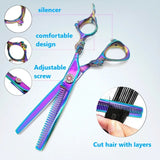 Colorful Hairdressing Scissors Set, Hair Cutting Scissors