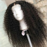 Mxwigs Soft Glueless Black B Color Kinky Curly