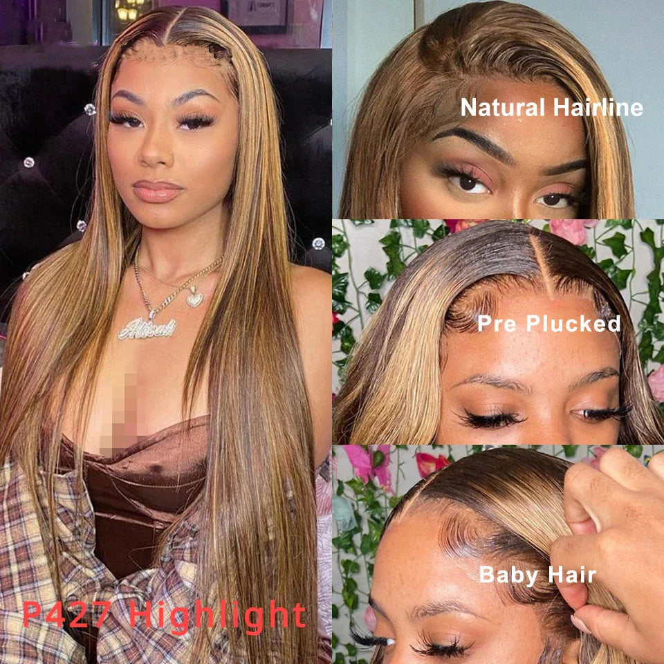 Remy Density Transparent 13X6 Hd Lace Frontal Wig