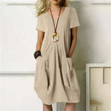 Oversized Cotton Linen Long Dress For Women Summer