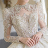 Luxury Crystal Bridal Gown with Sequins and Pearls