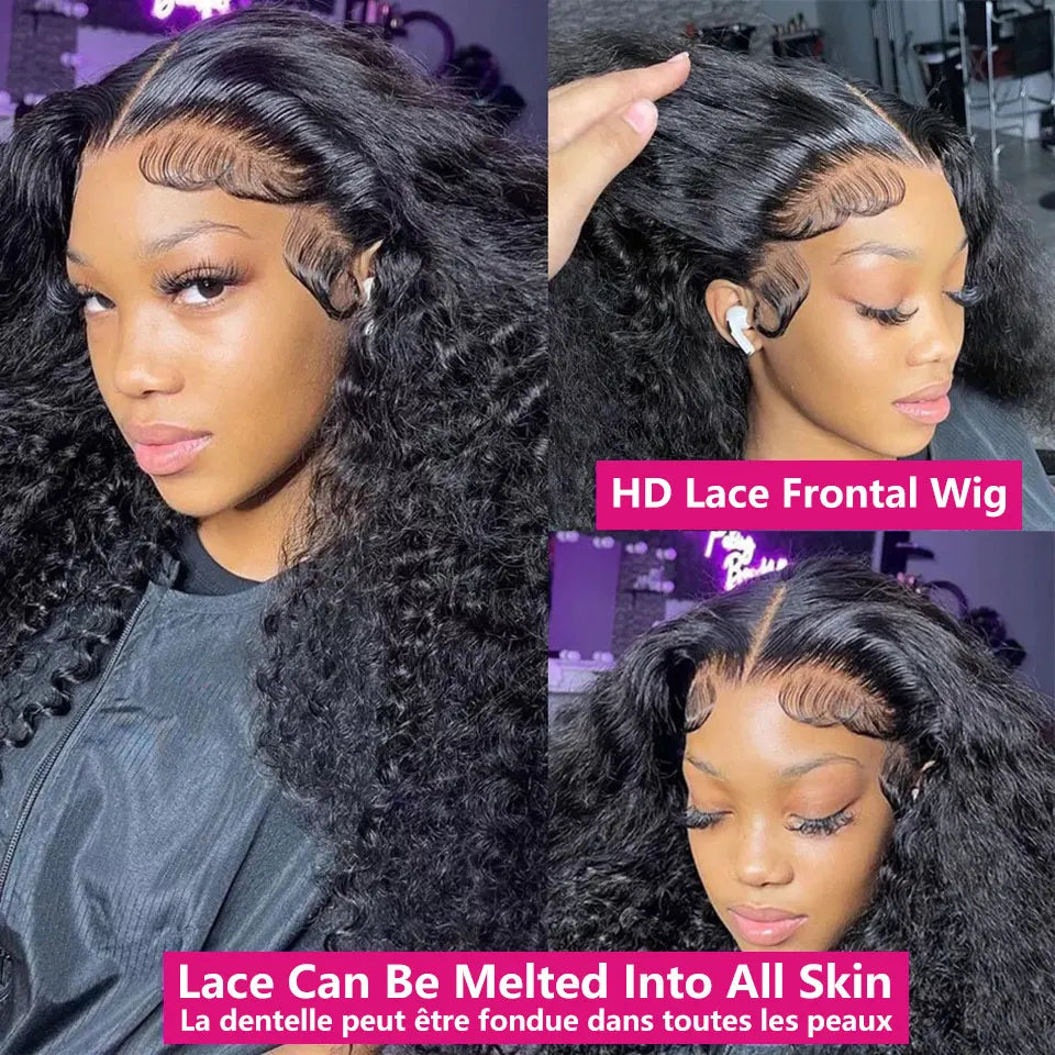 Hd Kinky Curly Lace Frontal Human Hair