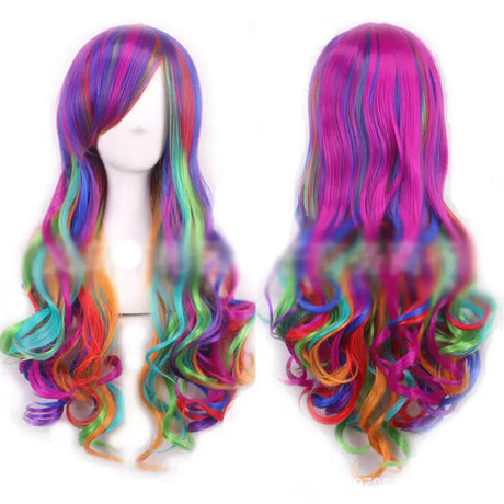 Lady Long Curly Wigs Fashion Cosplay Costume Hair