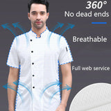 360°Breathable Summer Mesh Chef Jacket