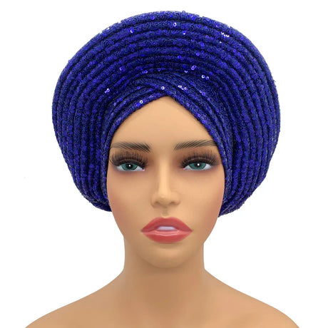 New Sequins Turban Cap For Women Ready To