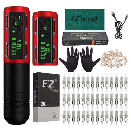 Ez Complete Tattoo Kit Wireless Battery Tattoo