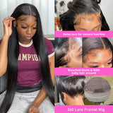 Bone Straight Human Hair Lace Frontal Wig