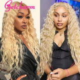 Blonde Deep Wave Frontal Wig 13X4 13X6 Transparent