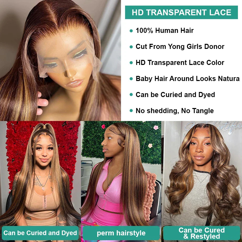 Melodie Hd Highlight Ombre Straight X Lace