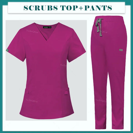 Nurse Uniform Set: Tops & Straight Pants