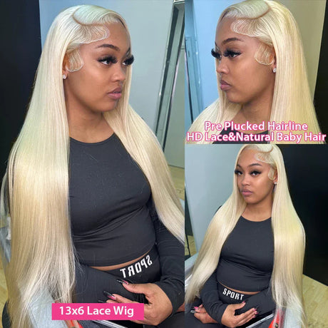 Density Blonde Straight X Lace Frontal Wig Brazilian