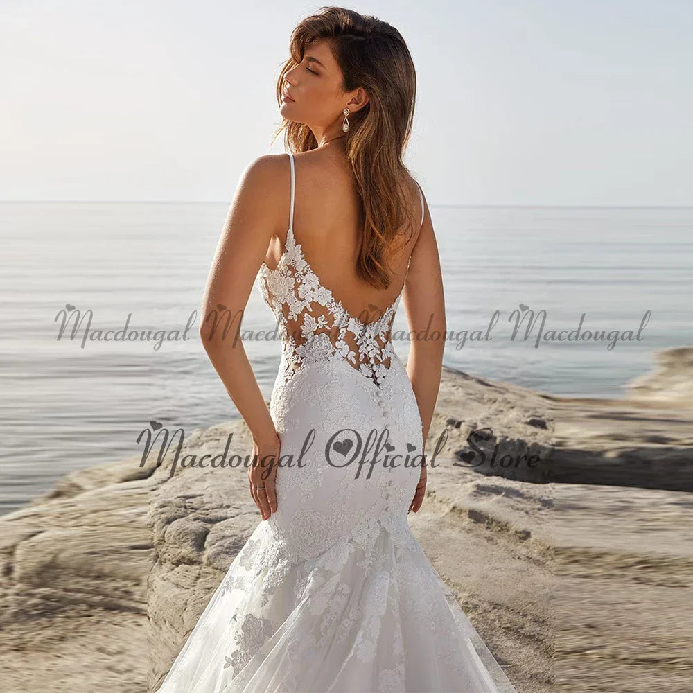 Macdugal Luxury Mermaid Wedding Dresses For Women Bridal