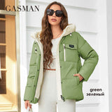 Gasman Women'S Parka New Fashion Women'S Stand Collar