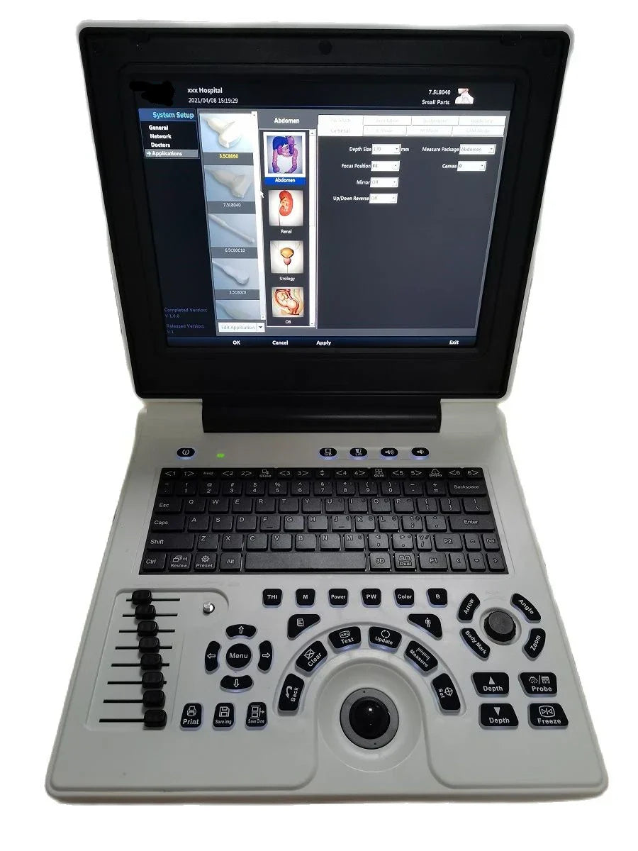 D Based Notebook Black White Ultrasound Scanner Pw