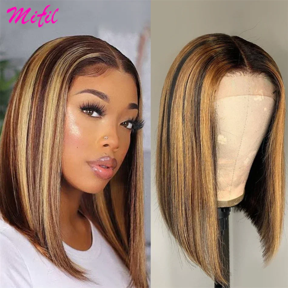 Hd Short Highlight Red Burgundy J Bob Wig