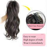 Aosiwig Synthetic Claw Ponytails Wig Long Pony Tail