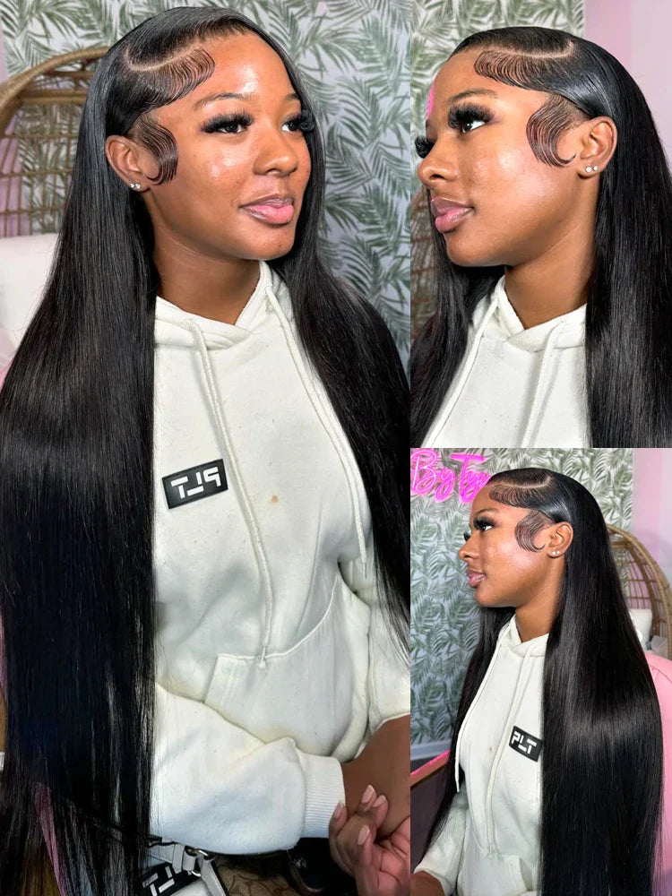 Rosabeauty 13X6 Straight Lace Front Wig Human Hair