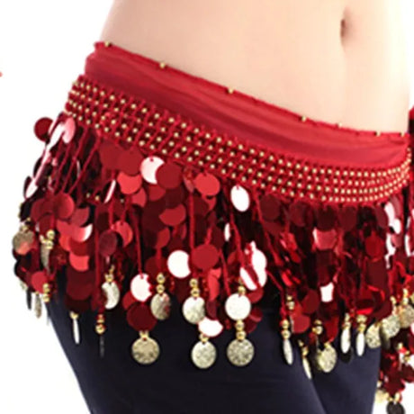 Belly Dance Belt Costumes Sequins Tassel Belly Dance