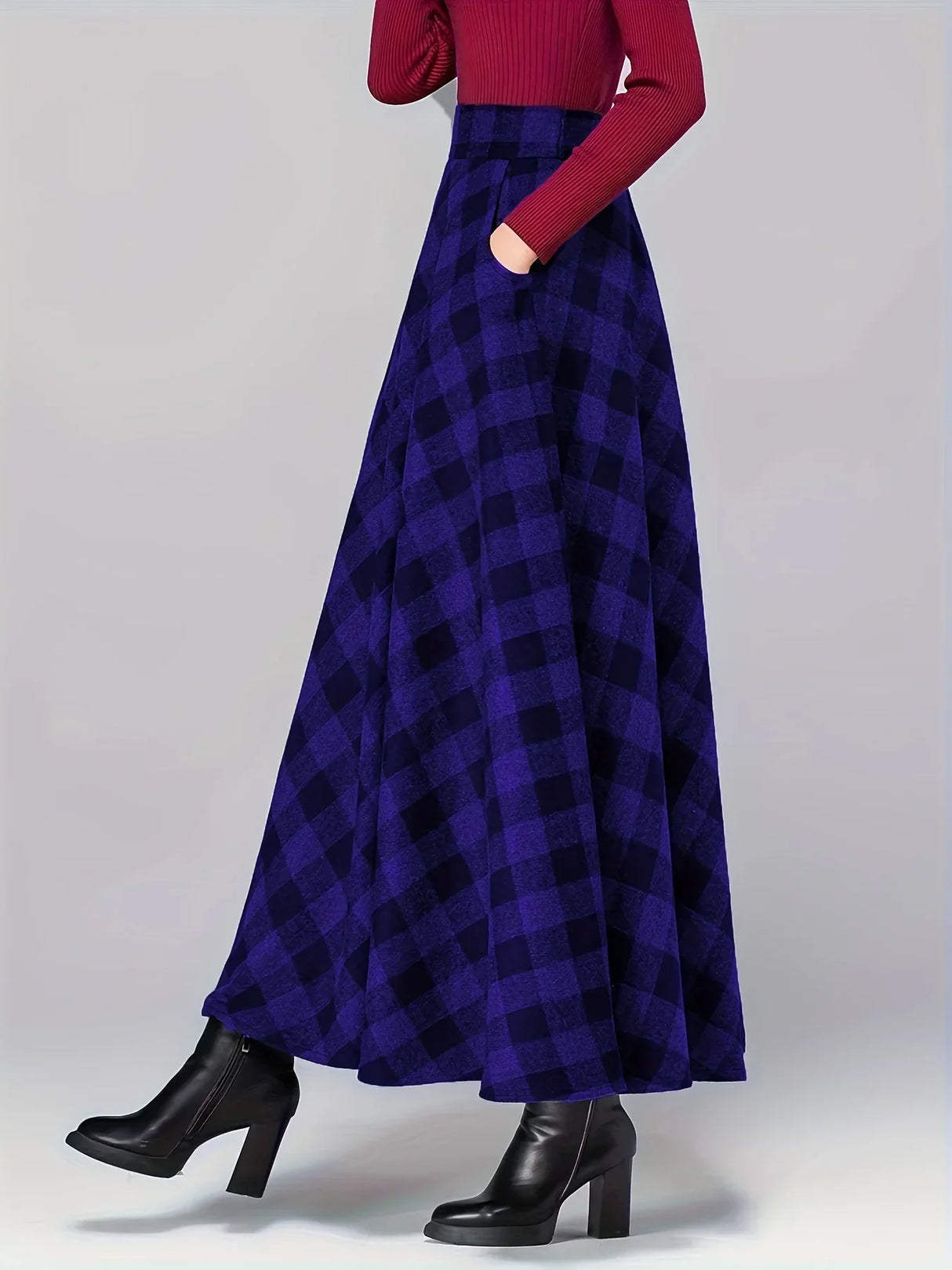 Four Season Versatile New Patchwork Plaid Fashionable And