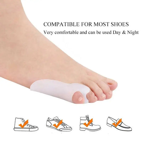 6 Pairs Gel Little Toe Bunion Guards - Pain Relief Separators