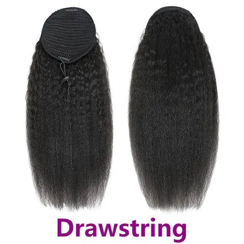 Racily Hair Brazilian Afro Kinky Straight Pony Tail