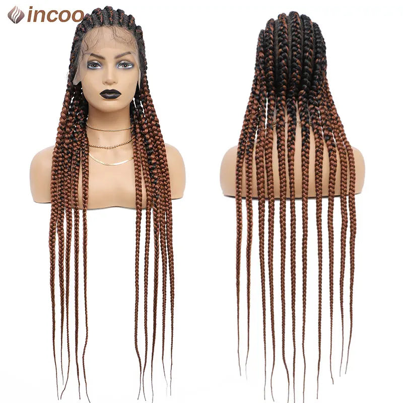 Cornrow Twisted Braided Wigs Ombre Blonde Passion Twists