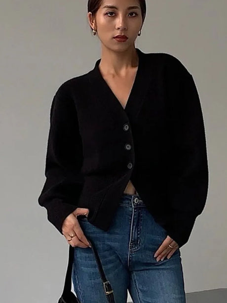 Autumn Sweater Cardigan Coat Women New Korean Fashion