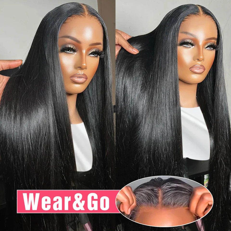 Glueless Preplucked Human Hair Wigs Ready To Wear