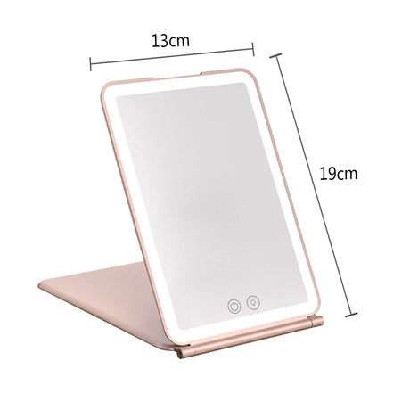 Led Make Up Mirror With Light Tool Portable